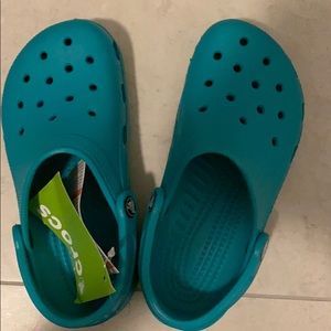Dark teal crocs Clearance
